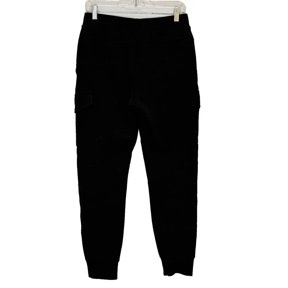 Polo Ralph Lauren Aviator Joggers Mens Sz Small Black Cargo Pockets Double Knit